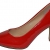 Damen Pumps Spitze Pastell High Heels Schuhe Lack Glitzer Elegant Peep-Toes Hochzeit Größe 39, Farbe Rot - 1