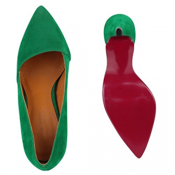 DAMEN SCHUHE 108977 PUMPS GRÜN 39 - 3
