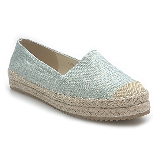 Kayla Shoes Damen Espadrilles mit Pailletten SchuheJa.de