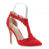 Damen Pumps High Heels - Rot