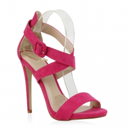 Damen Sandaletten High Heels - Pink